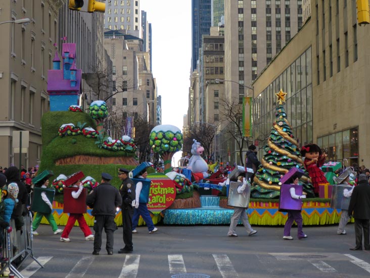 Dora's Christmas Carol Adventure, Macy's Thanksgiving Day Parade, 49th Street and Sixth Avenue, Midtown Manhattan, November 28, 2013