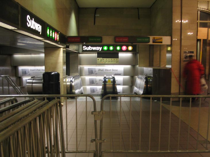 Grand Central-42nd Street Subway Station, Grand Central Terminal Entrance, Transit Strike, December 22, 2005