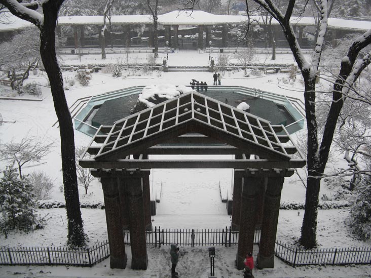 Central Park Zoo Sea Lion Pool From The Arsenal, Central Park, Manhattan, December 19, 2008