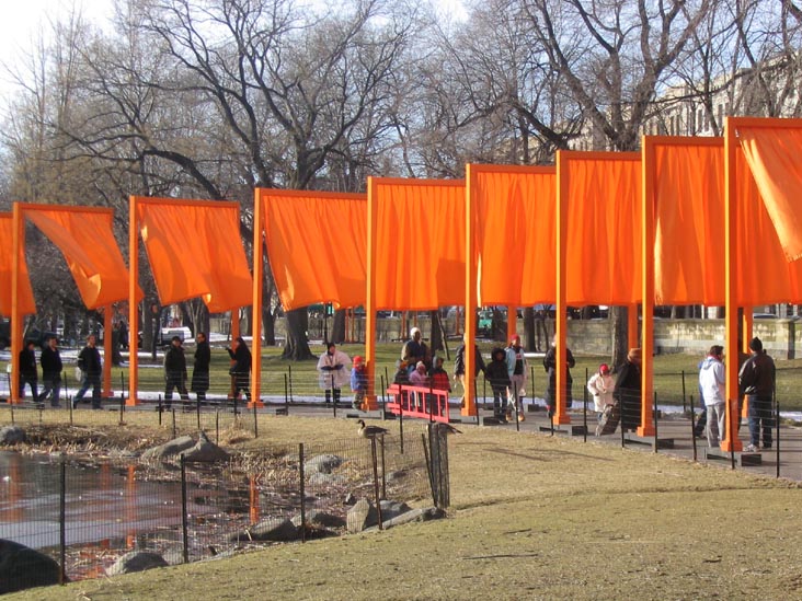 Harlem Meer, Christo and Jeanne-Claude's Gates Project: Final Day