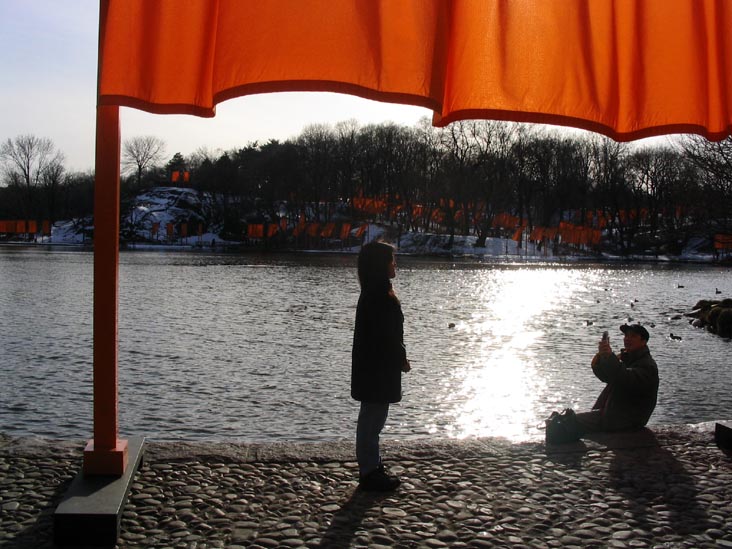 Harlem Meer, Christo and Jeanne-Claude's Gates Project, February 27, 2005, Central Park, Manhattan