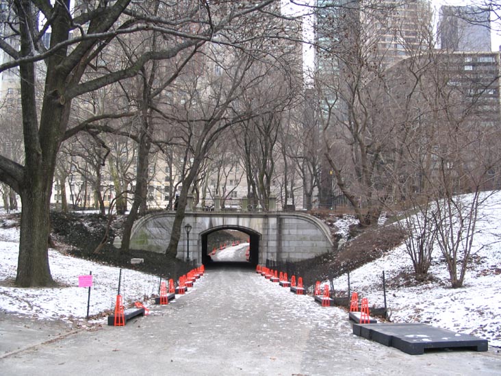 Preparations for Christo and Jeanne-Claude's The Gates Project, Central Park, January 19, 2005