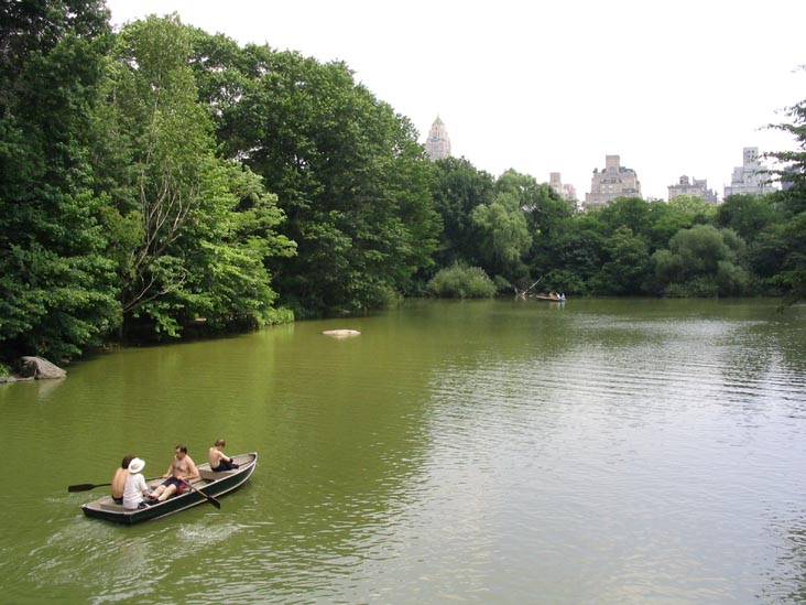 Lake, Looking East from Bow Bridge, Central Park, Manhattan
