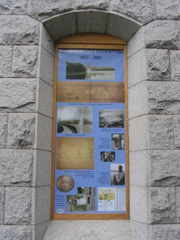 South Gatehouse, Interpretive Sign, Reservoir, Central Park, Manhattan