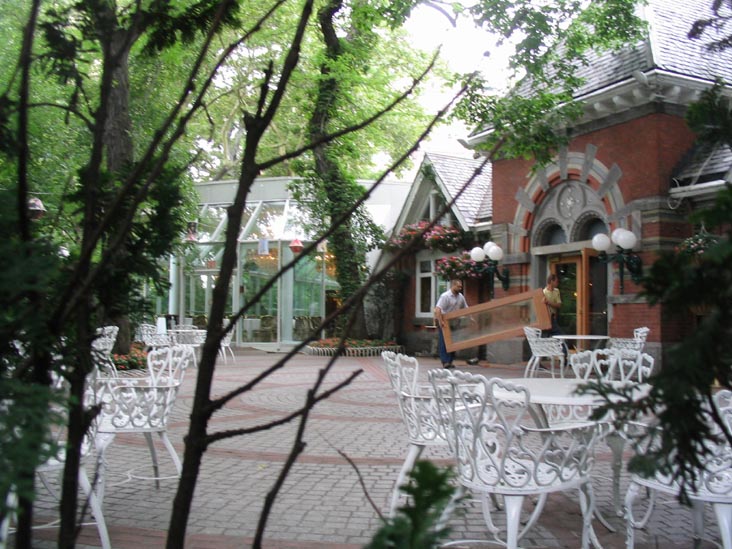 Back of Tavern on the Green, Central Park, Manhattan, July 27, 2004