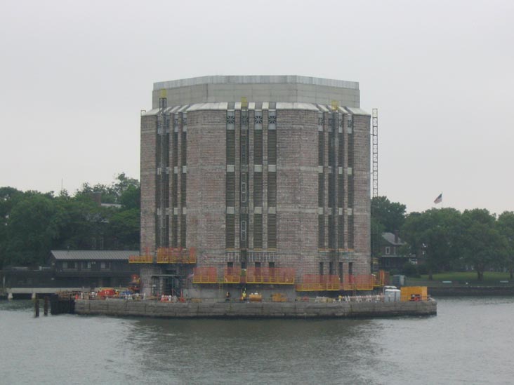 Brooklyn-Battery Tunnel Ventilation Unit, Governors Island Waterfront, May 26, 2004