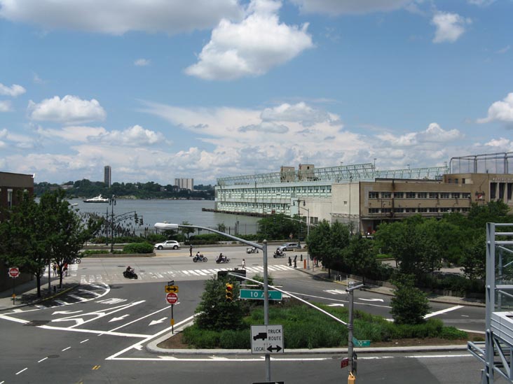 View Of Tenth Avenue, Hudson River and Pier 57 From High Line At 14th Street, Manhattan