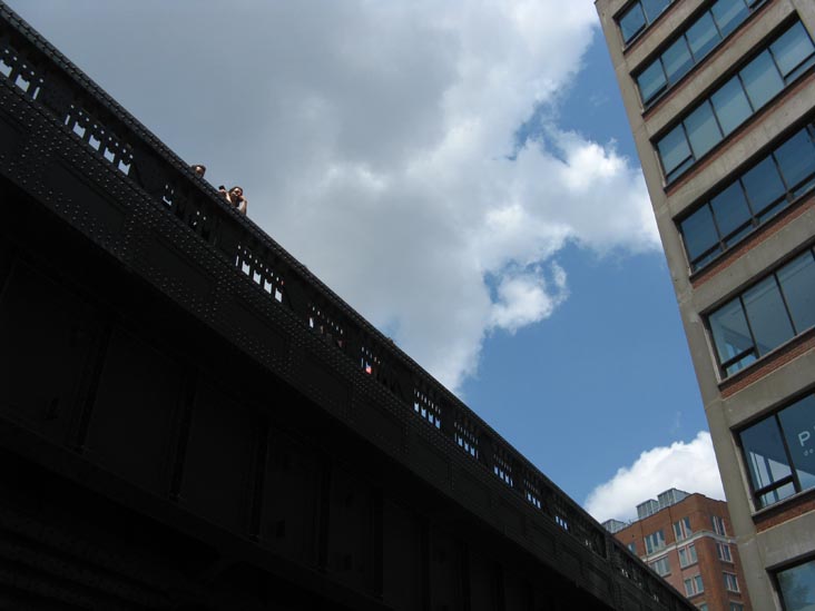 Looking Up At High Line From 14th Street, Manhattan, June 27, 2009