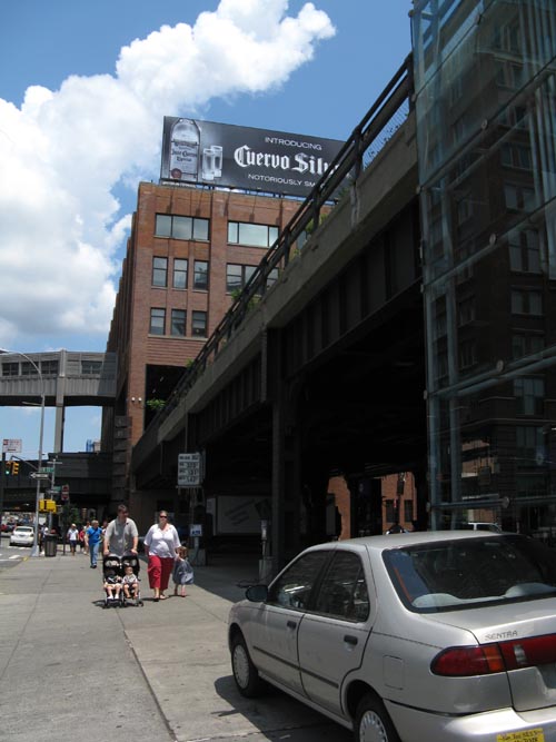 High Line From Below Along Tenth Avenue Between 14th and 15th Streets, Manhattan
