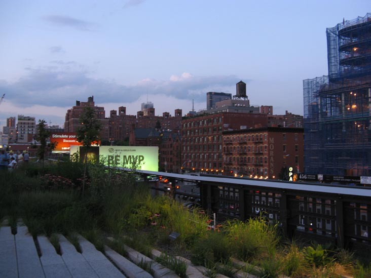 High Line At Dusk Near 19th Street, Manhattan