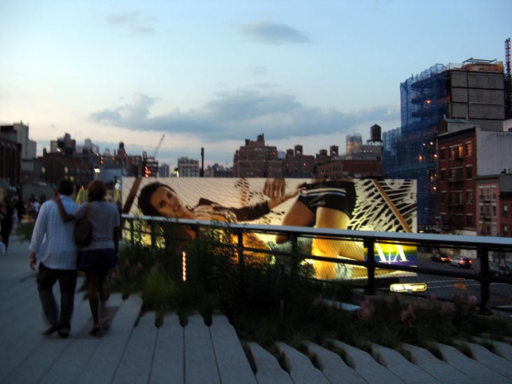 High Line At Dusk Near 17th Street and Tenth Avenue, Manhattan