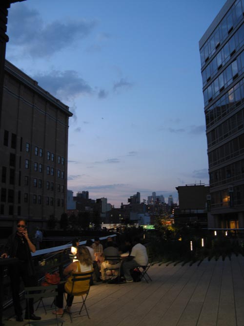 High Line At Dusk At 17th Street and Tenth Avenue, Manhattan, July 6, 2009
