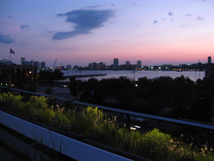 View of Hudson River From High Line At 16th Street and Tenth Avenue, Manhattan