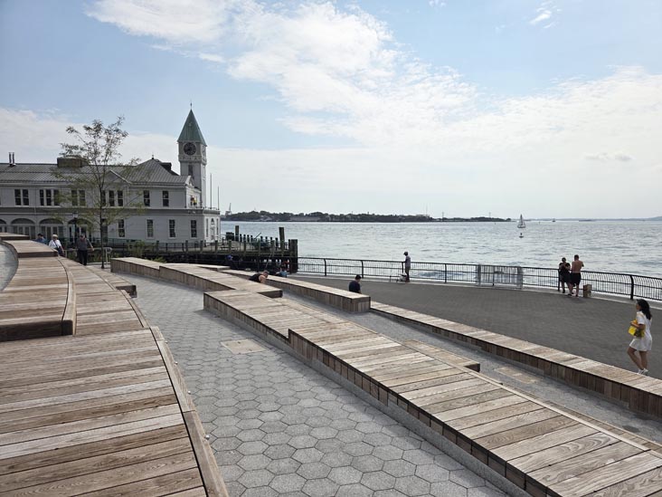 Looking Out Toward New York Harbor From Robert F. Wagner Jr. Park, Battery Park City, Lower Manhattan, September 23, 2025