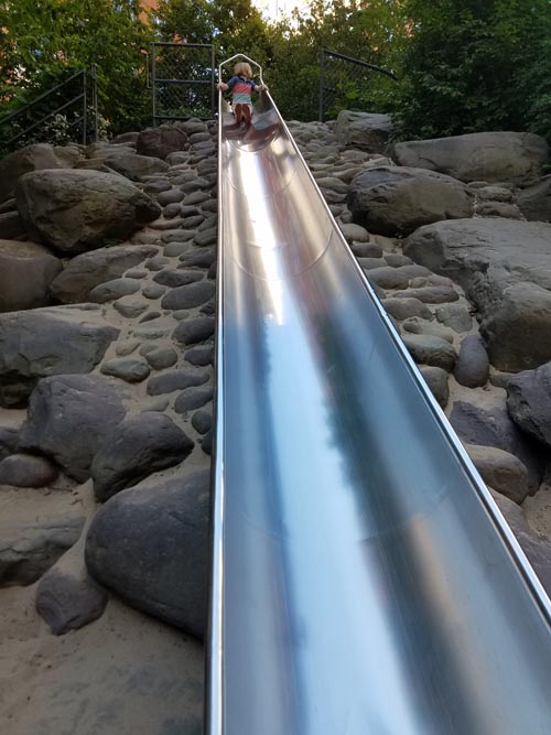 Teardrop Park, Battery Park City, Lower Manhattan, September 22, 2017