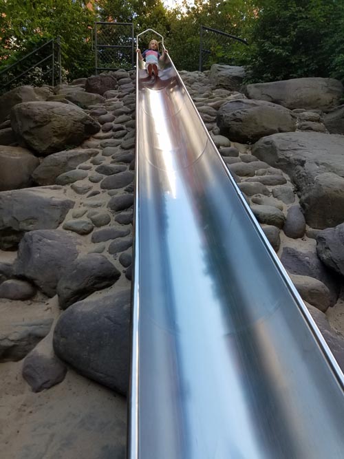 Teardrop Park, Battery Park City, Lower Manhattan, September 22, 2017