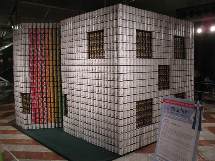 Loaded Dice By Gensler/WSP Flack + Kurtz, Canstruction 2011, World Financial Center, Battery Park City, Lower Manhattan, November 16, 2011