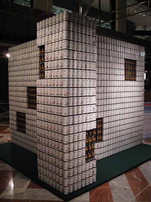 Loaded Dice By Gensler/WSP Flack + Kurtz, Canstruction 2011, World Financial Center, Battery Park City, Lower Manhattan, November 16, 2011
