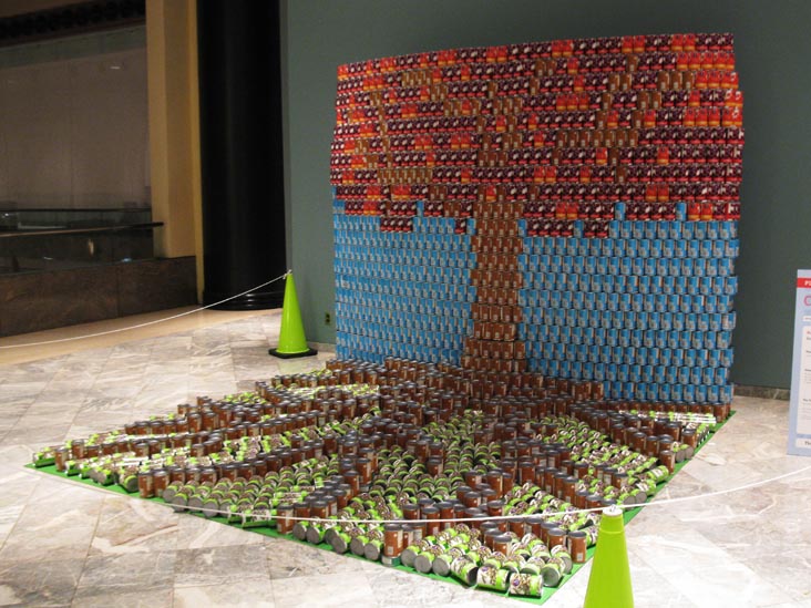 Root Against Hunger By Dattner Architects, Canstruction 2011, World Financial Center, Battery Park City, Lower Manhattan, November 16, 2011