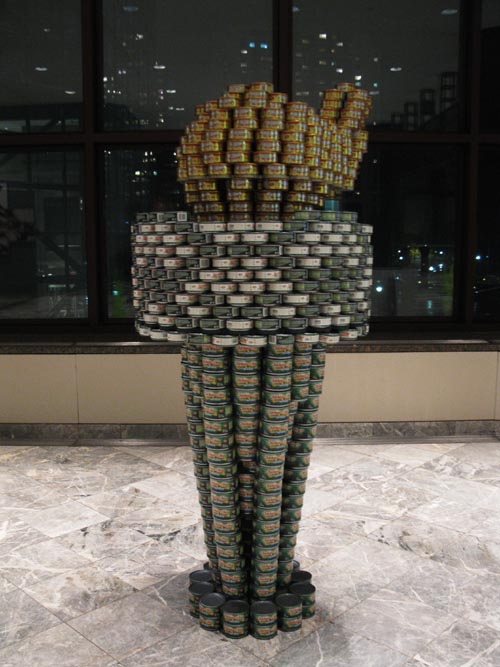We CAN EnLIGHTen the World By Severud Associates, Canstruction 2011, World Financial Center, Battery Park City, Lower Manhattan, November 16, 2011