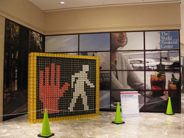 STOP Hunger START Sharing By CetraRuddy, Canstruction 2011, World Financial Center, Battery Park City, Lower Manhattan, November 16, 2011