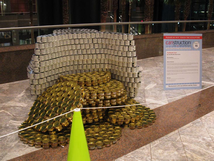 The Moudis Touch By Ted Moudis Associates, Canstruction 2011, World Financial Center, Battery Park City, Lower Manhattan, November 16, 2011