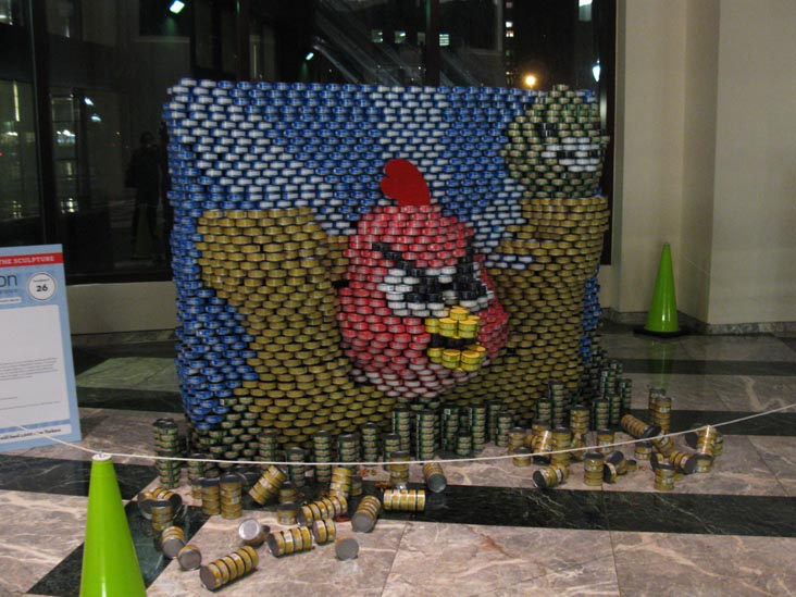Hungry Birds By Ennead Architects, Canstruction 2011, World Financial Center, Battery Park City, Lower Manhattan, November 16, 2011