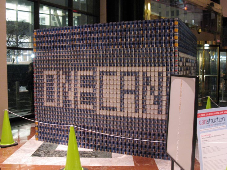 Box Out Hunger By American Express, Canstruction 2011, World Financial Center, Battery Park City, Lower Manhattan, November 16, 2011