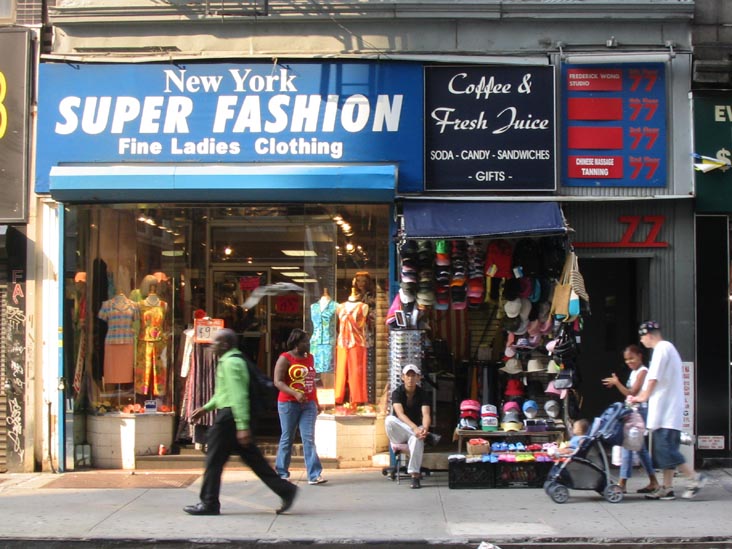 New York Super Fashion, Fine Ladies Clothing, Chambers Street between Broadway and Church Street, Lower Manhattan