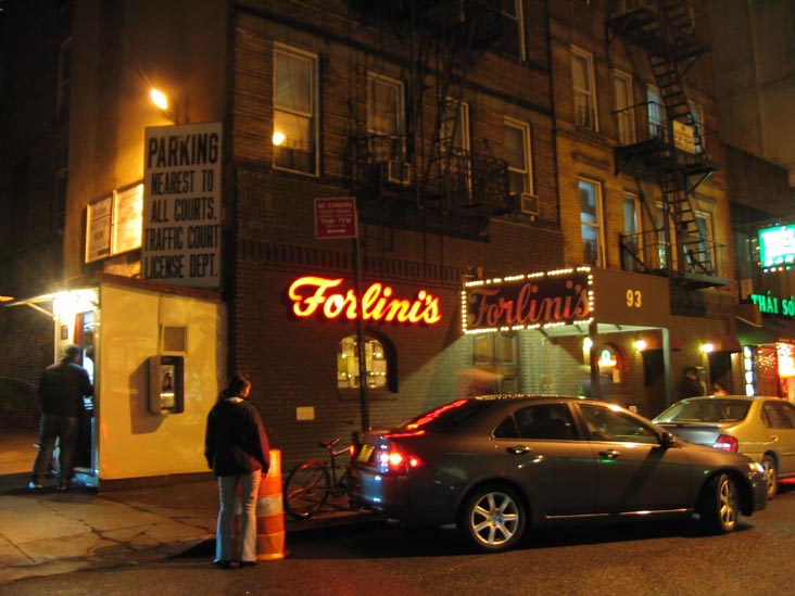 Forlini's, 93 Baxter Street, Chinatown, Lower Manhattan