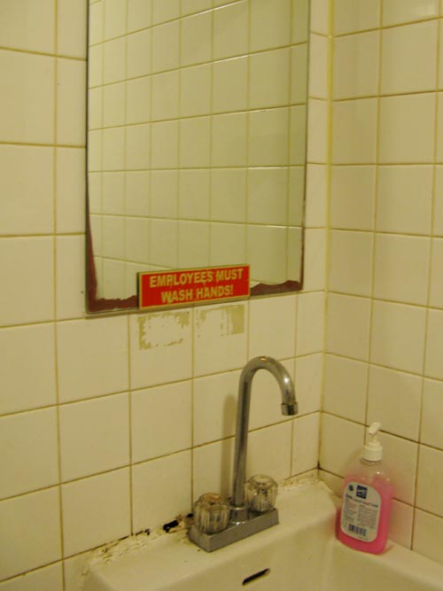 Employees Must Wash Hands, Hsin Wong Restaurant, 72 Bayard Street, Chinatown, Lower Manhattan, October 10, 2009