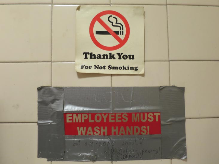 Employees Must Wash Hands, Shanghai Cuisine, 89 Bayard Street, Chinatown, Lower Manhattan, April 23, 2014