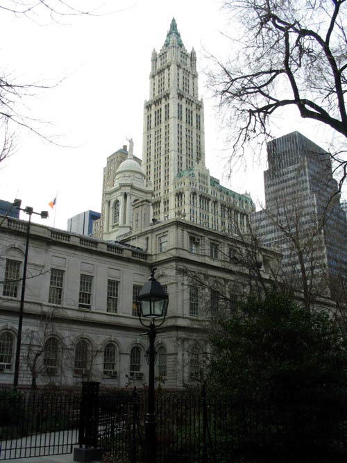 Woolworth Building From City Hall Park, Lower Manhattan