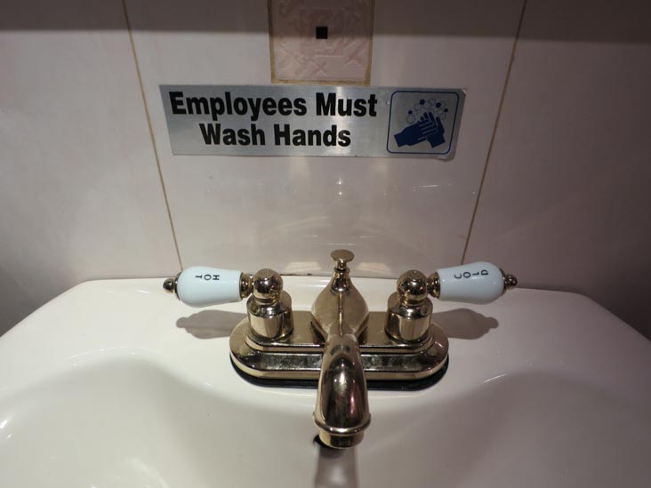 Employees Must Wash Hands, Dark Horse, 17 Murray Street, Lower Manhattan, December 8, 2012