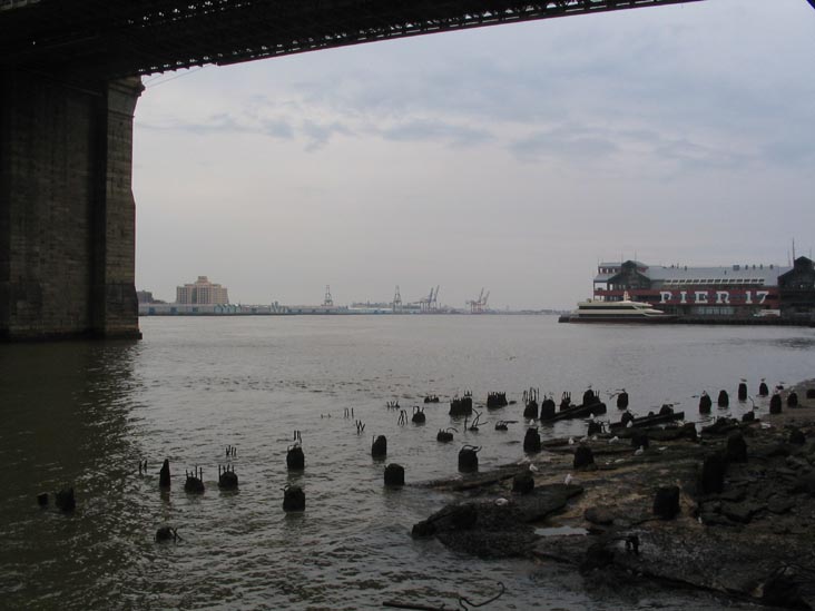 Under the Brooklyn Bridge, East River Waterfront, Lower Manhattan