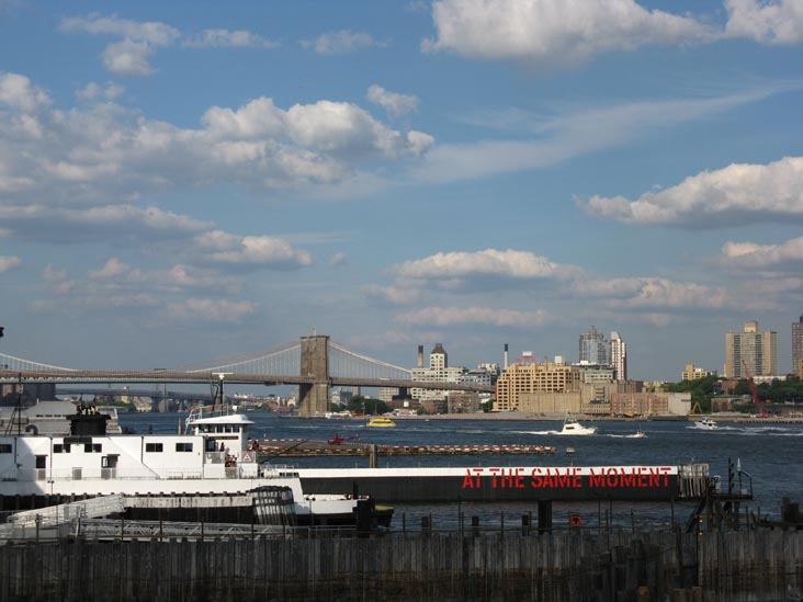 Brooklyn Bridge From Whitehall Ferry Terminal, Lower Manhattan, July 18, 2009