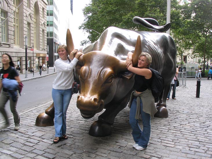 Charging Bull, Bowling Green, Lower Manhattan, August 6, 2004