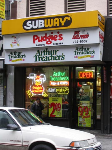 Arthur Treacher's,Pudgie's, 118 Fulton Street, Lower Manhattan