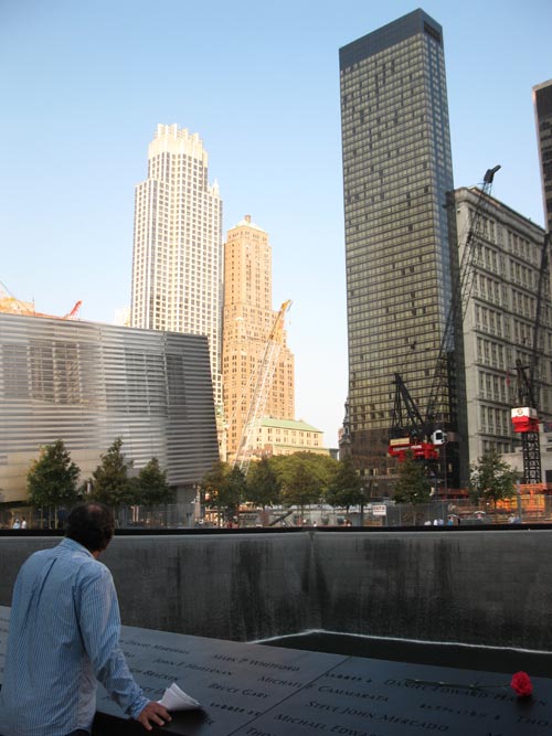 South Pool, September 11 Memorial, World Trade Center, Financial District, Lower Manhattan, September 12, 2011