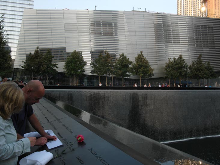South Pool, September 11 Memorial, World Trade Center, Financial District, Lower Manhattan, September 12, 2011