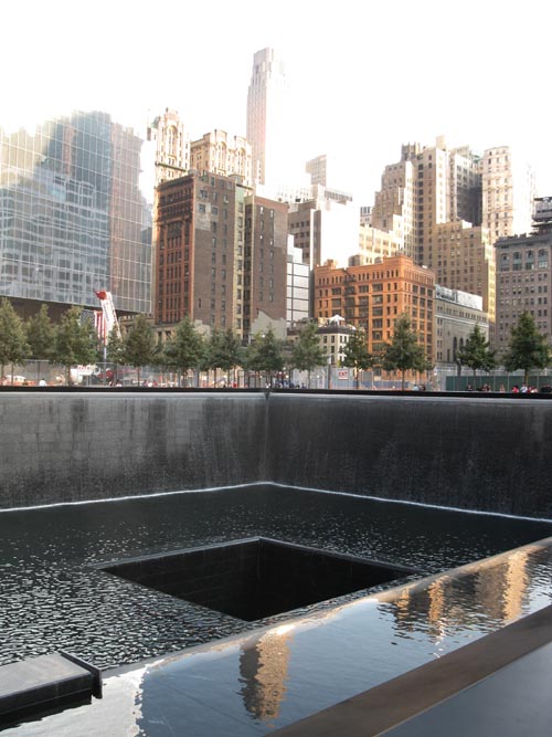 South Pool, September 11 Memorial, World Trade Center, Financial District, Lower Manhattan, September 12, 2011