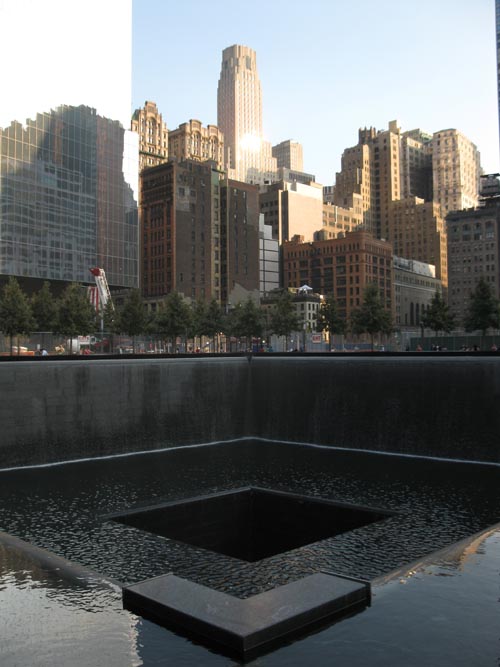 South Pool, September 11 Memorial, World Trade Center, Financial District, Lower Manhattan, September 12, 2011