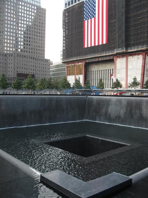 North Pool, September 11 Memorial, World Trade Center, Financial District, Lower Manhattan, September 12, 2011