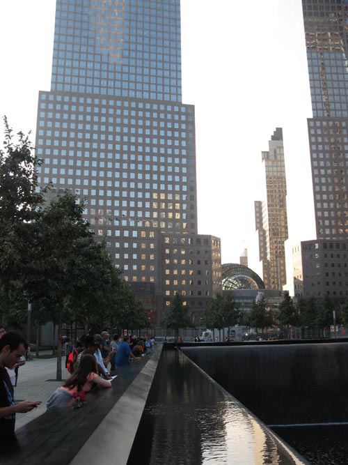 North Pool, September 11 Memorial, World Trade Center, Financial District, Lower Manhattan, September 12, 2011