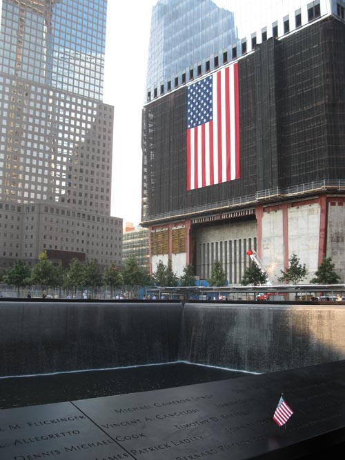 North Pool, September 11 Memorial, World Trade Center, Financial District, Lower Manhattan, September 12, 2011