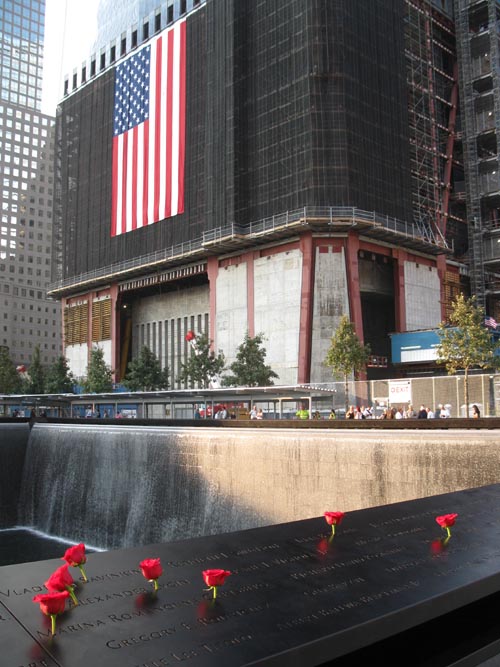 North Pool, September 11 Memorial, World Trade Center, Financial District, Lower Manhattan, September 12, 2011