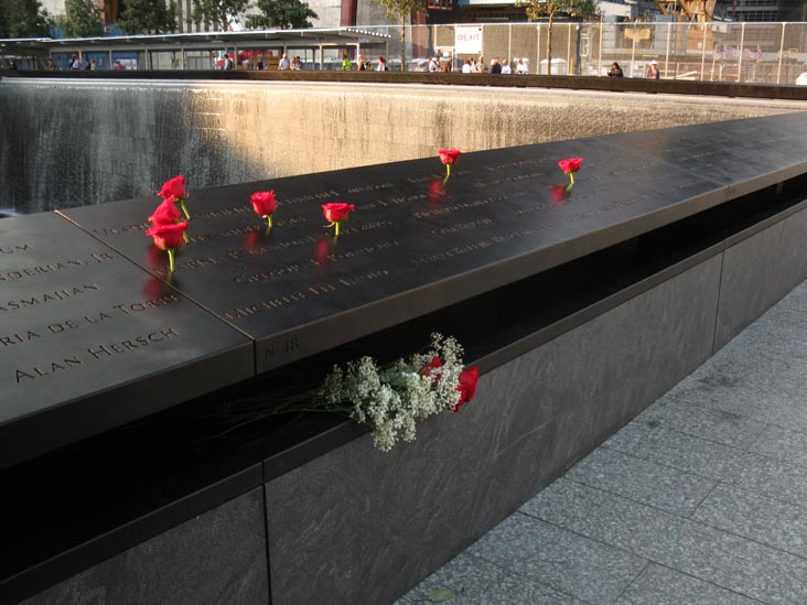 North Pool, September 11 Memorial, World Trade Center, Financial District, Lower Manhattan, September 12, 2011