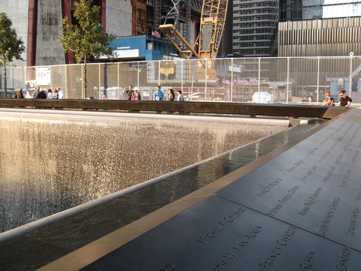 North Pool, September 11 Memorial, World Trade Center, Financial District, Lower Manhattan, September 12, 2011
