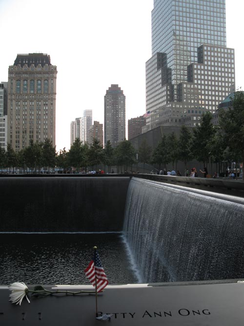 North Pool, September 11 Memorial, World Trade Center, Financial District, Lower Manhattan, September 12, 2011