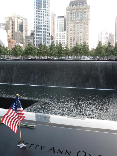 North Pool, September 11 Memorial, World Trade Center, Financial District, Lower Manhattan, September 12, 2011
